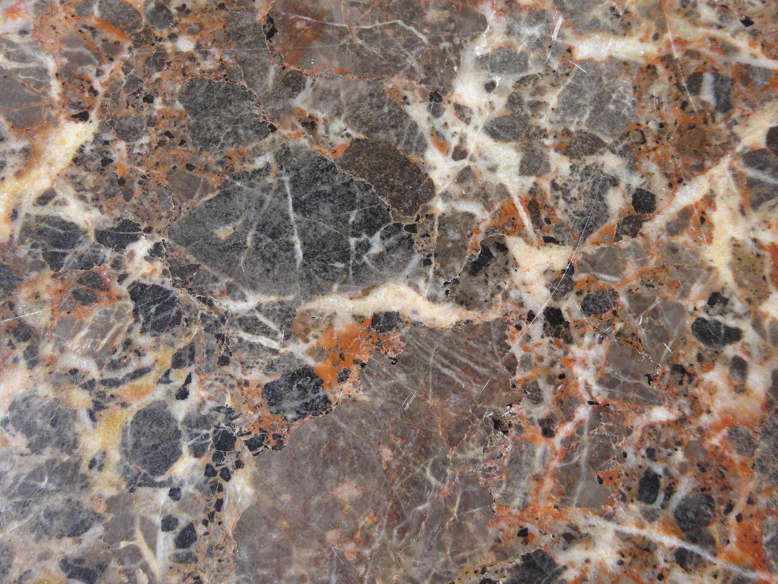 Wrought iron and marble corner shelf