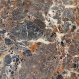 Wrought iron and marble corner shelf