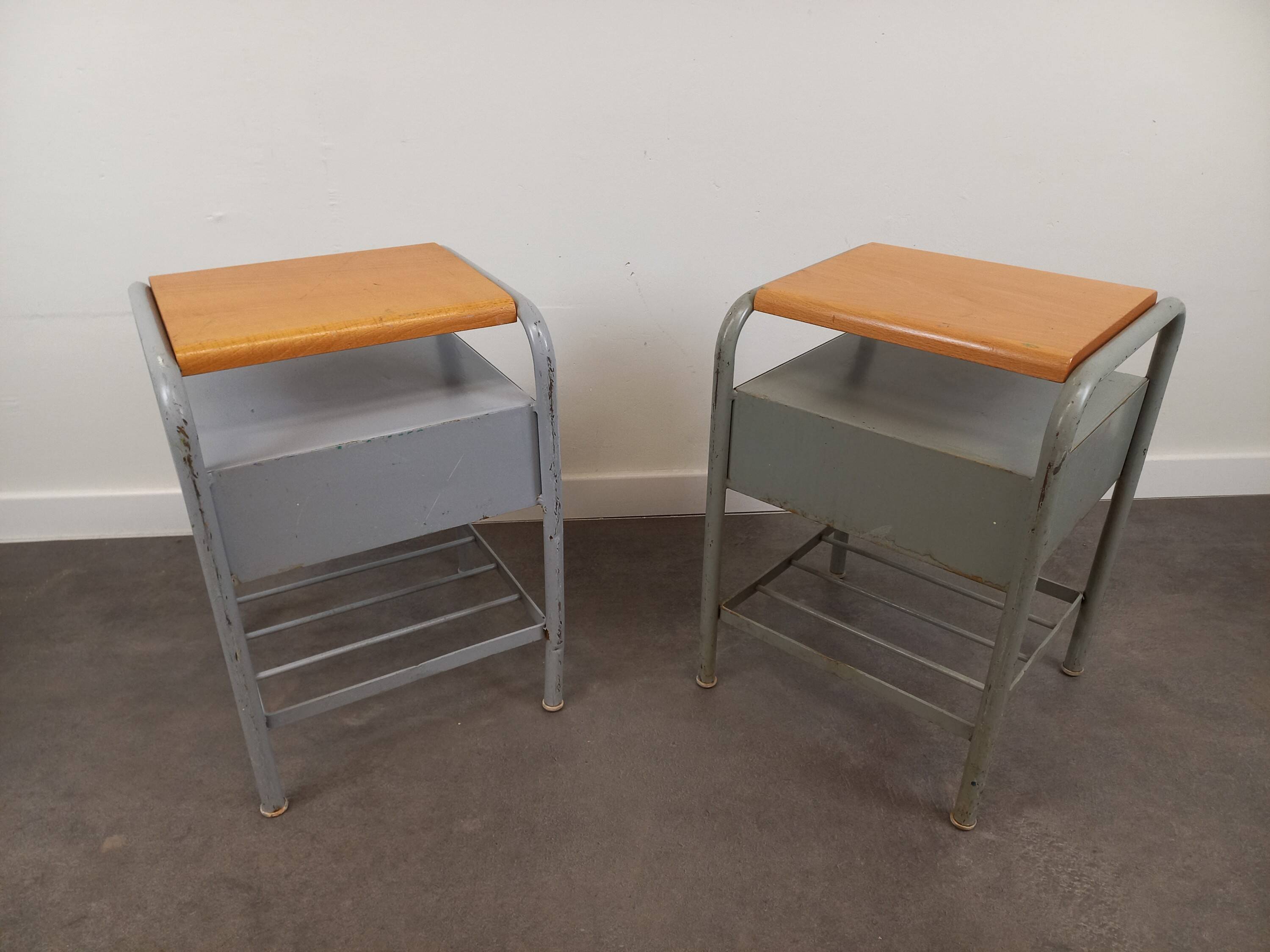 Pair of 50s bedside tables