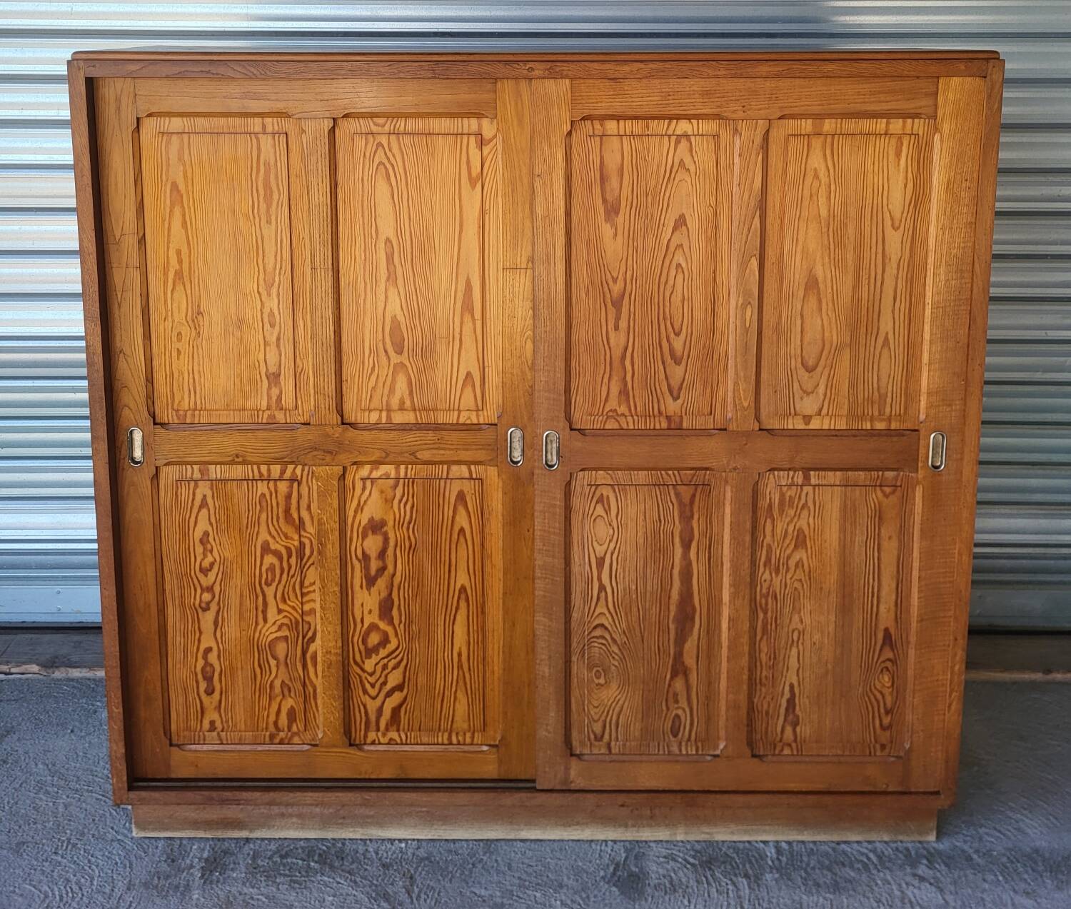 Authentique grand meuble rangement classeur Vintage en bois massif