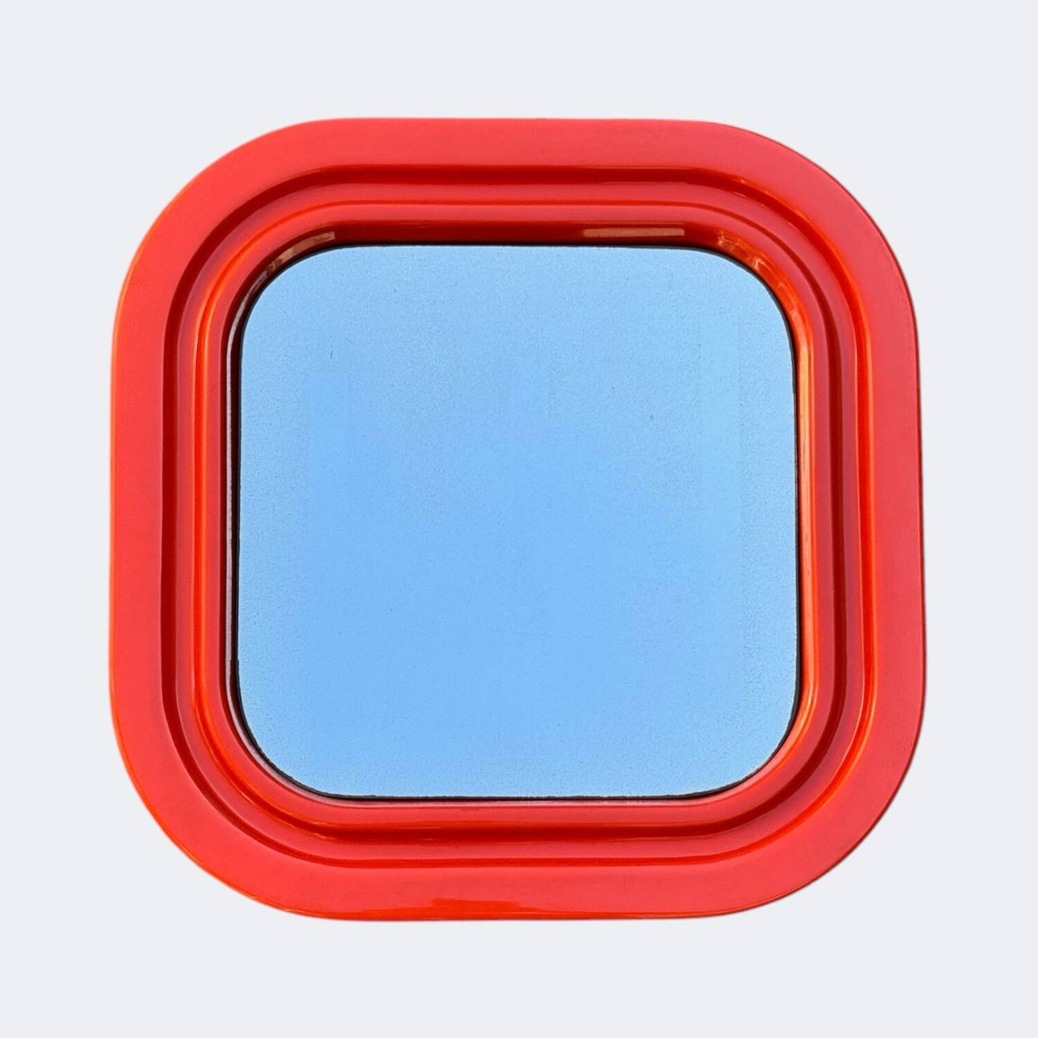 70s pop orange mirror