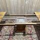 Art Deco dining table in walnut veneer