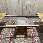 Art Deco dining table in walnut veneer