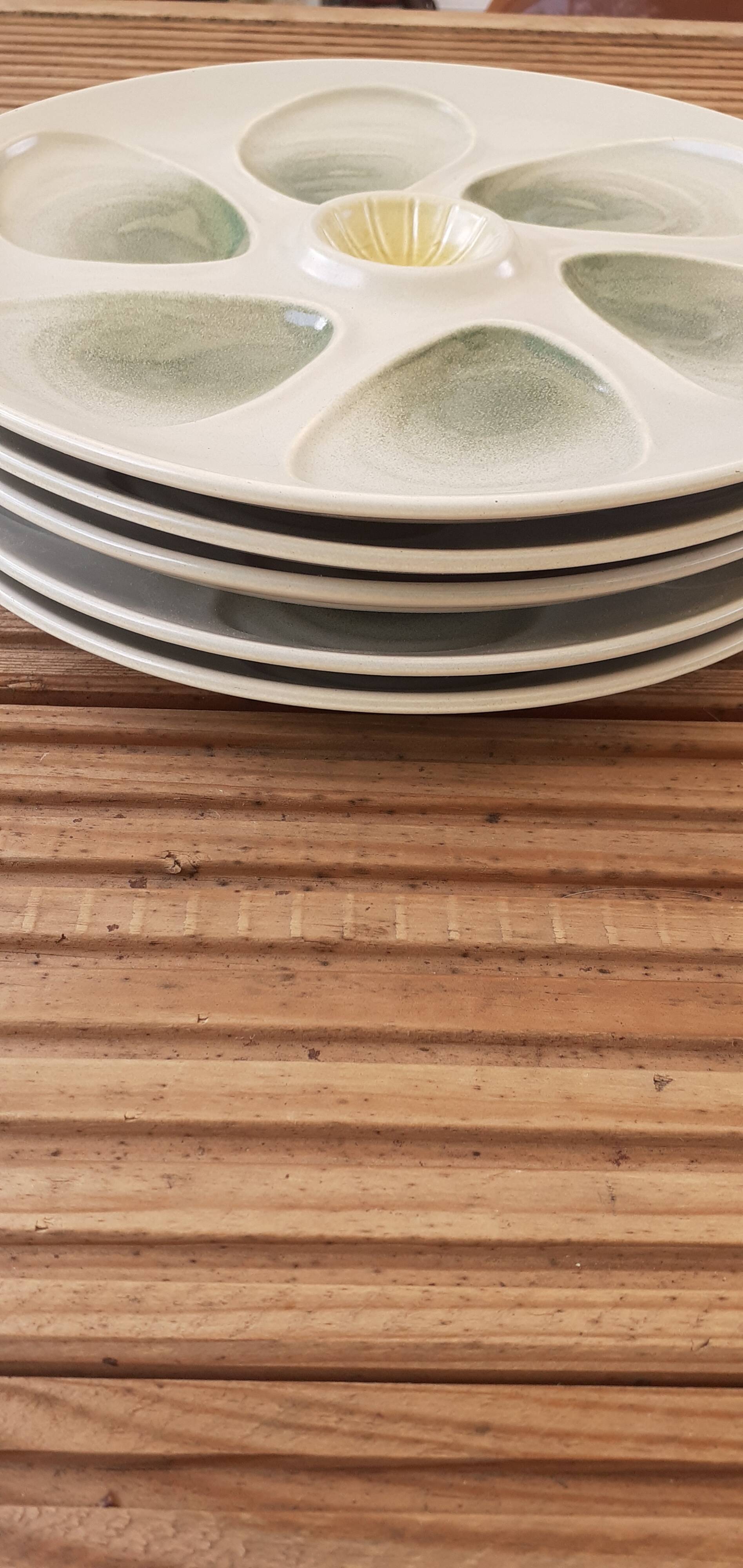 ceramic oyster plates