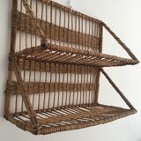 Wicker shelf to hang