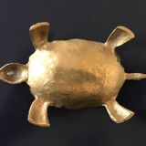 Empty turtle brass pouch