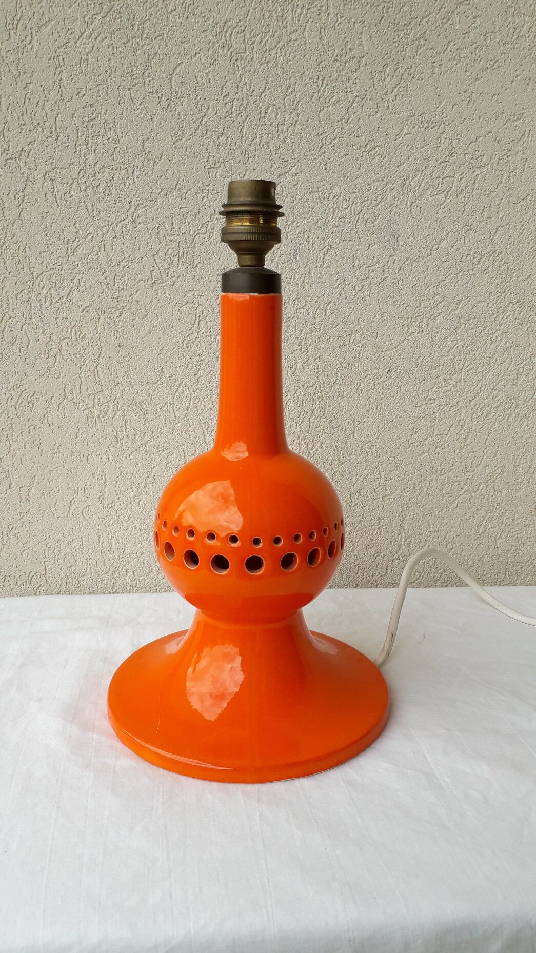 Orange lamp stand