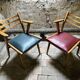 Pair of vintage modernist armchairs from the 50s