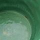 Large green Sarreguemines plant pot 1960s