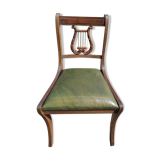Lyre chair in mahogany