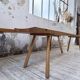 Pair of benches from the 1950s mountain furniture, pine.