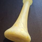 Yellow blown glass soliflore