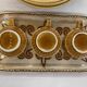3 Parisian Cafés espresso cups on their small tray