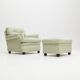 Poltrona Frau 'Dream B' armchair and ottoman, Italy, 1980s