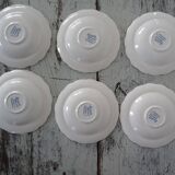 6 cups ridgway staffordshire windsor flowers blue