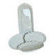 Service of 4 white porcelain dishes from Limoges Art Deco