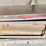 Veca glass chrome mirror and storage, spain 1970s