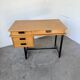Modernist 50s oak metal desk