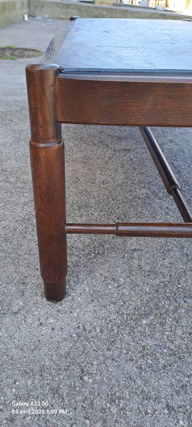1960 coffee table with a slate top