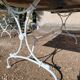 Old vintage wrought iron art nouveau garden furniture