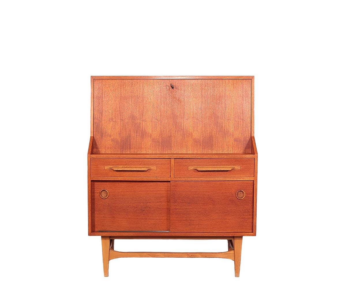 Vintage teak secretary from the 60s