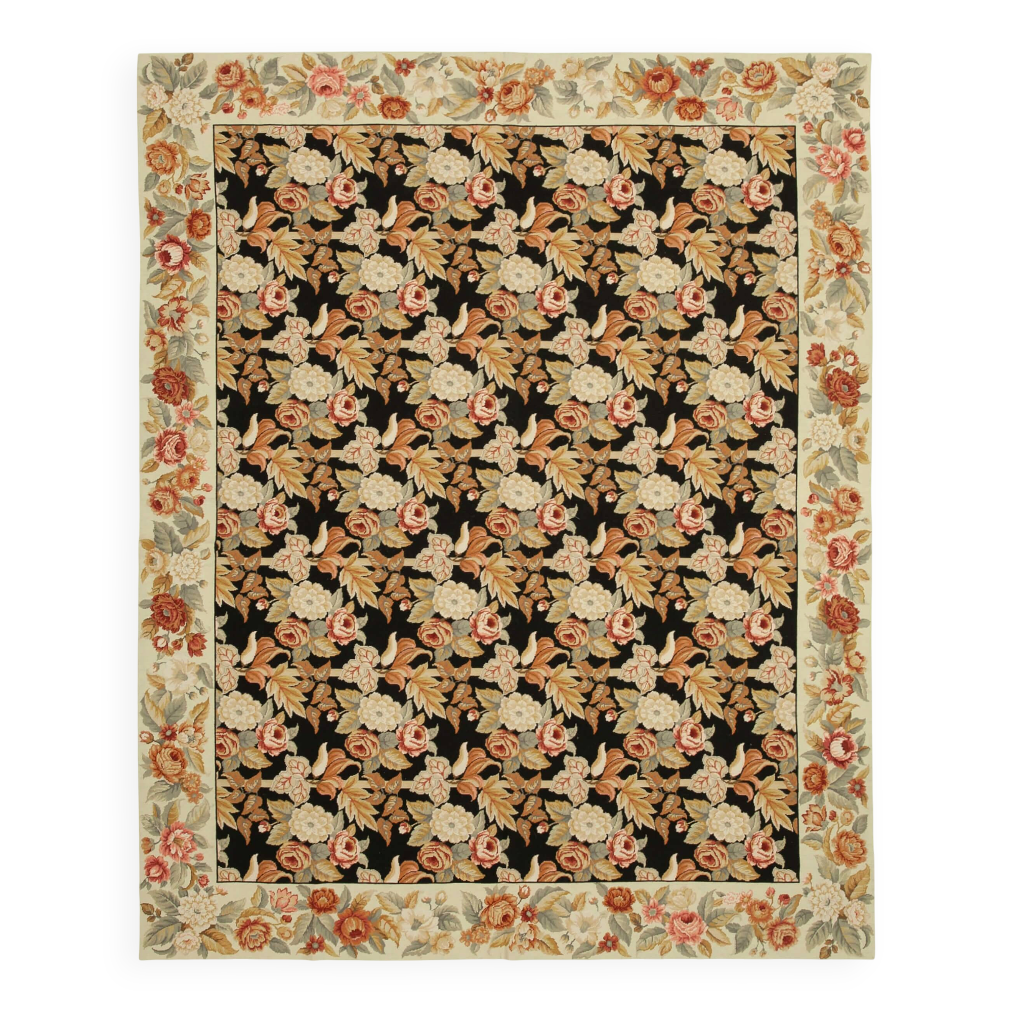 Handmade Vintage Flatweave Needlepoint Kilim 245 cm x 304 cm