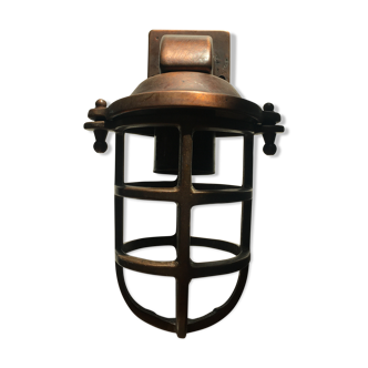 Cambusa aged brass wall light