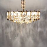 Exceptional 7-light chandelier - high-end Palwa - Gold-plated brass f