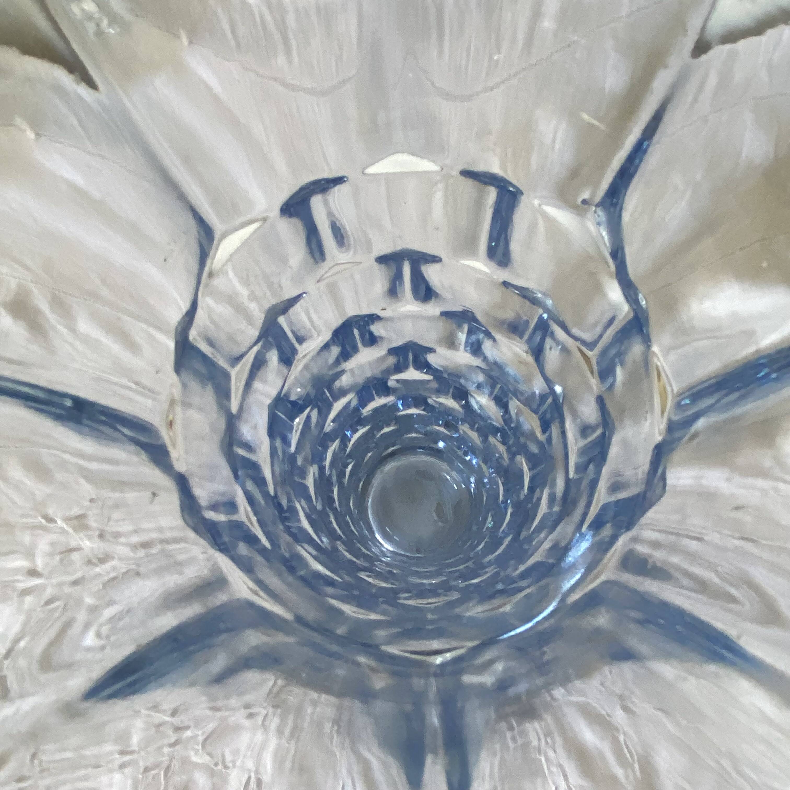 Art Deco blue glass vase