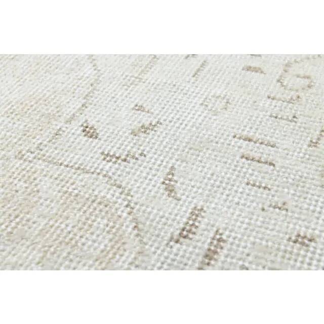 1970s Vintage Persian Handmade Wool Cotton Beige Area Rug 289x376