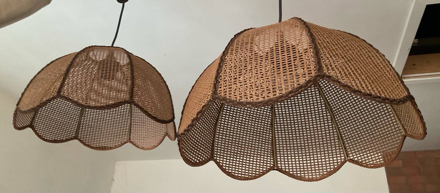 Pair of 1970s rope suspensions