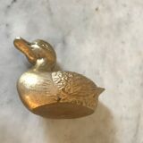 Vintage brass duck