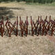 Lot of 6 foldable chairs in solid teak Roland Vlaemynck