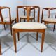 Set of 6 Johannes Andersen teak dining chairs Juliane