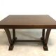 Oak table with extensions for art deco style dining room