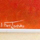 Painting: Oil on panel Maternity by J Fontana