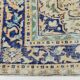 Blue Orange 250x350 cm Carpet, Vintage Large Rug, Turkish Antique Rug.