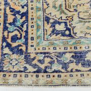 Blue Orange 250x350 cm Carpet, Vintage Large Rug, Turkish Antique Rug.