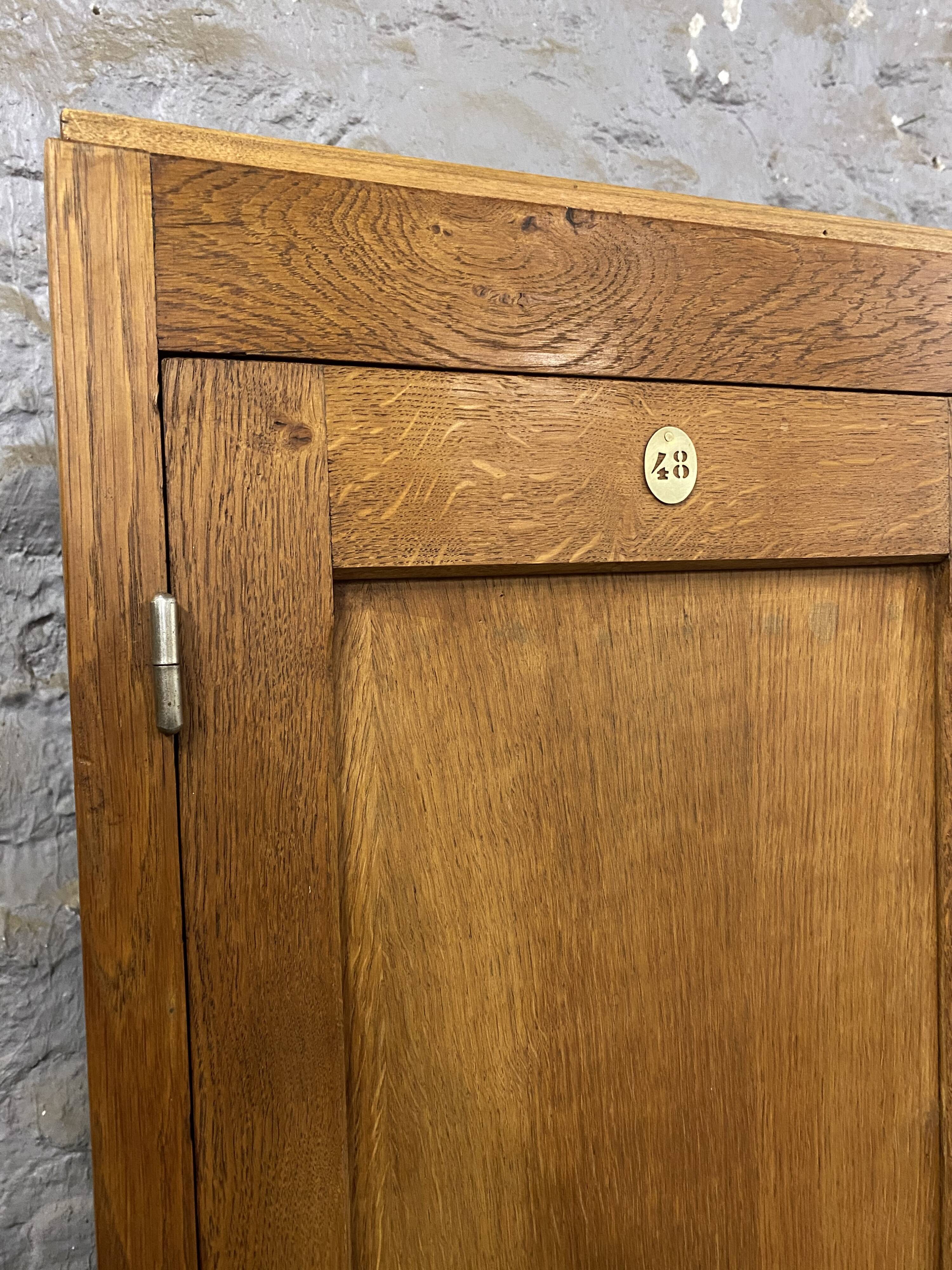 Vintage Parisian cabinet in small model oak