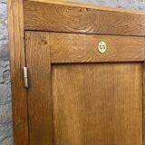 Vintage Parisian cabinet in small model oak