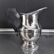 Tea and coffee set on tray, in silver metal Ercuis Goldsmith