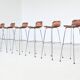Charlotte Perriand set of six bar stools Les Arcs Ski Resort France 1960
