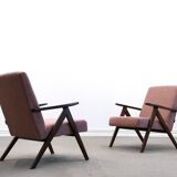 Mid Century Easy Chair Model B - 310 Var in Pink Boucle