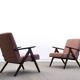 Mid Century Easy Chair Model B - 310 Var in Pink Boucle