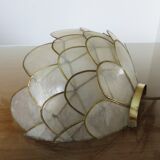 Mother-of-pearl wall " lotus flower " 70s 80s