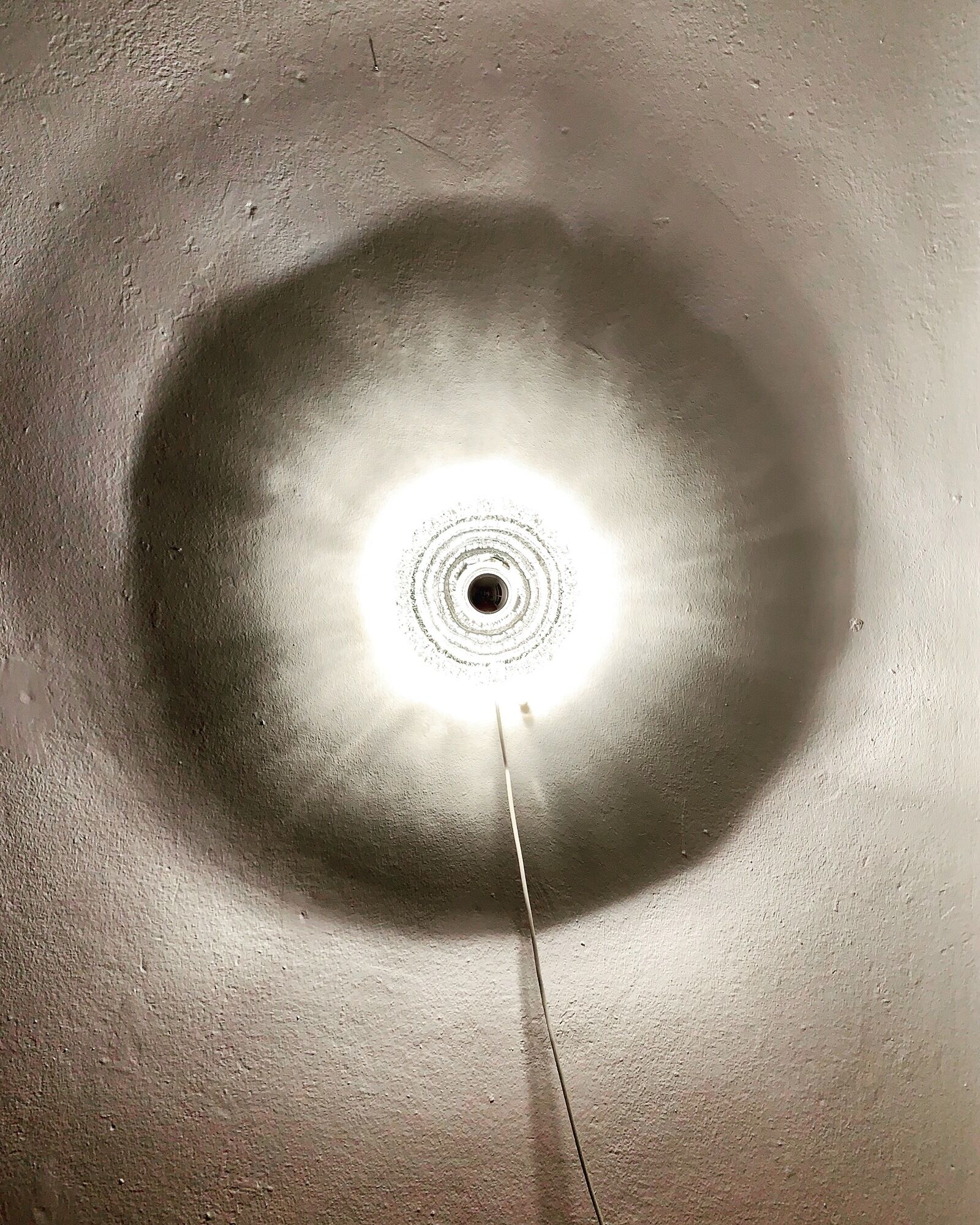 Magnificent Mid Century crystal glass wall lamp by Peill and Putzler