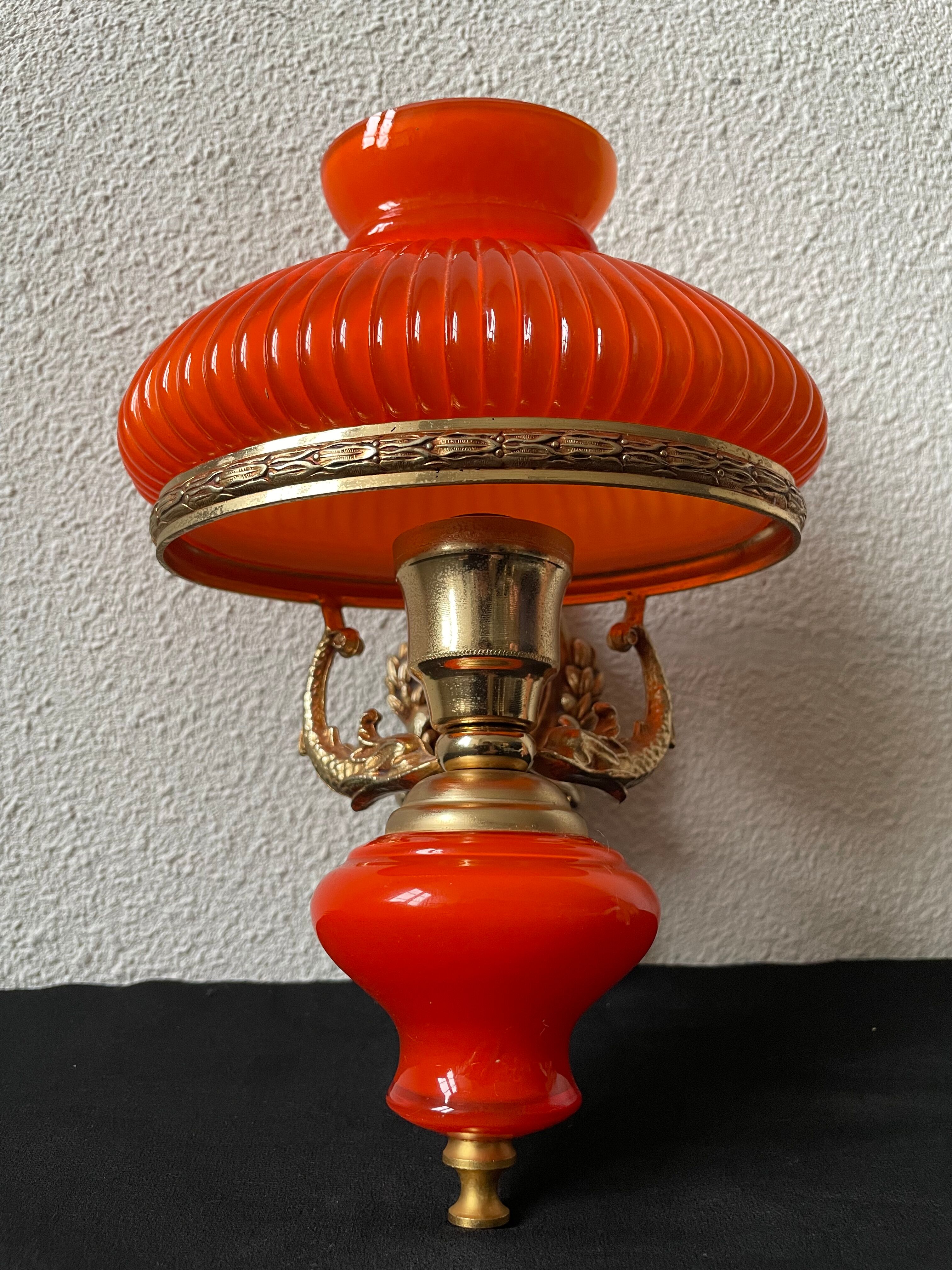 Vintage orange wall light
