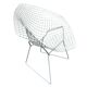 Chaise Diamond en rilsan gris (rare) par Harry Bertoia pour Knoll
