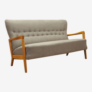 Canapé en hêtre, design danois, années 1960, designer: Soren Hansen, fabricant: Fritz Hansen