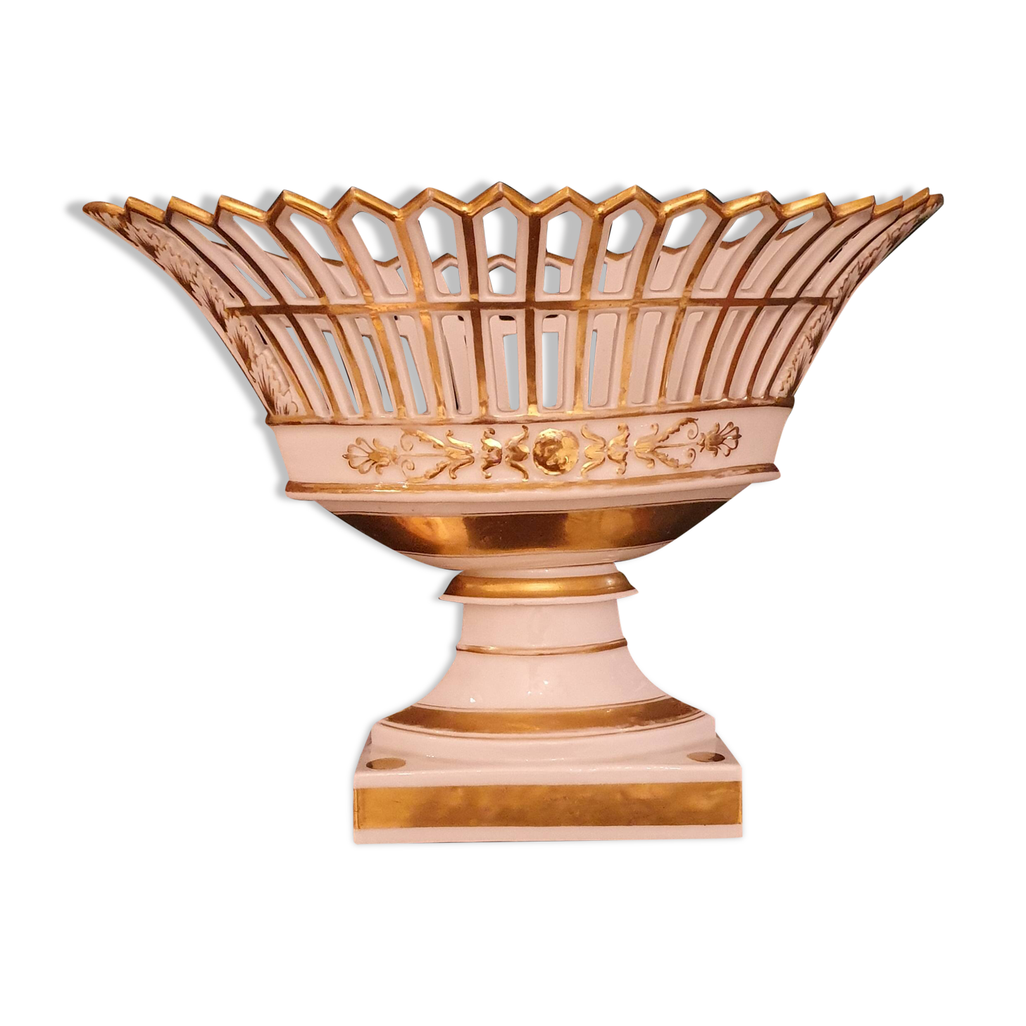 Large footed bowl in 19th century Empire style